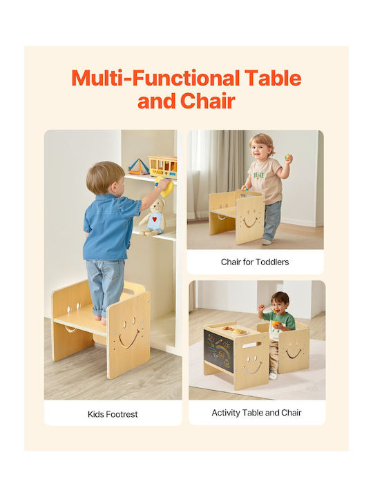Kinderschreibtisch Beige Vevor