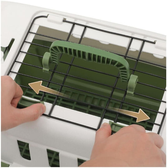 Vesta Turquoise Dog Transport Cage 58.5x41x38cm