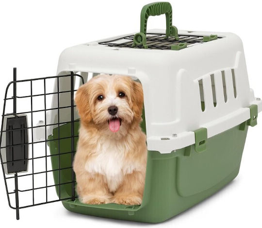 Vesta Turquoise Dog Transport Cage 58.5x41x38cm