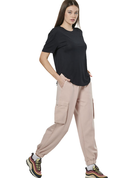 Pantaloni de Trening cu elastic Roz