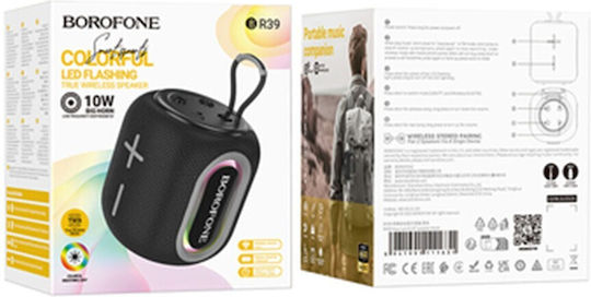 Borofone BR39 Ηχείο Bluetooth 10W με Ραδιόφωνο και Διάρκεια Μπαταρίας έως 2 ώρες Μαύρο