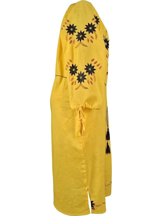 Traditionelles Damenkleid Cpr251 Gelb
