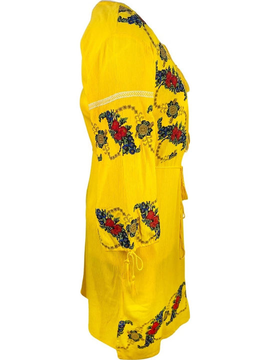 Traditional Women's Dress Cpr25 Yellow