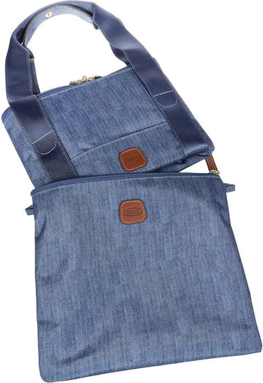 Bric's Milano X-travel Reisetasche Blau Stoff L43xB19xH28cm