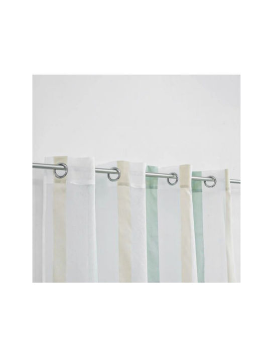 JumT Vorhang mit Grommets Weiße 140x260cm
