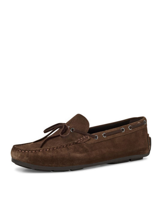 Leder Herren Mokassins in Braun Farbe