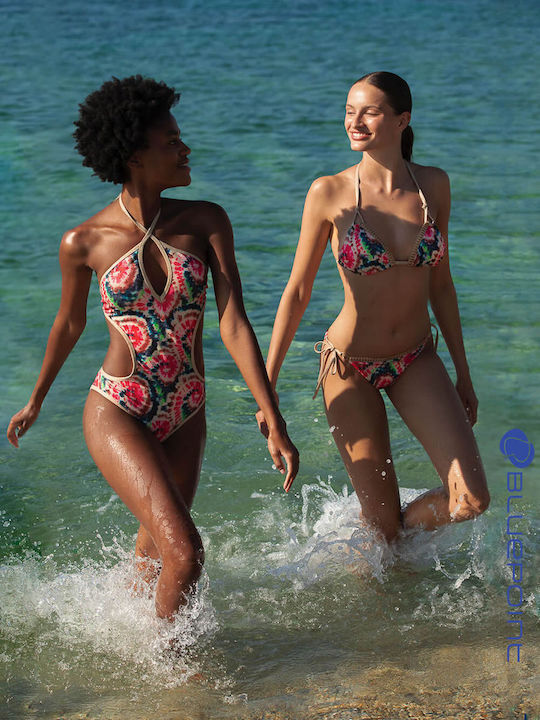 Bikini Τριγωνάκι C Cup με Ενίσχυση Χρυσό