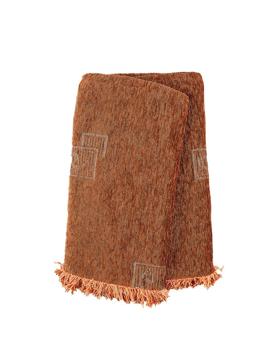 Sunshine Box Ριχτάρι Διθέσιου Καναπέ Chenille 180x240εκ. Brick