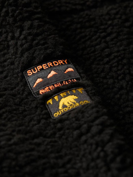 Fleece Γυναικεία Ζακέτα Black