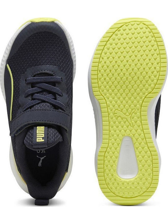Flyer 3 Ac+ Ps Kids Sports Shoes Running with Hook & Loop Closure Navy Blue