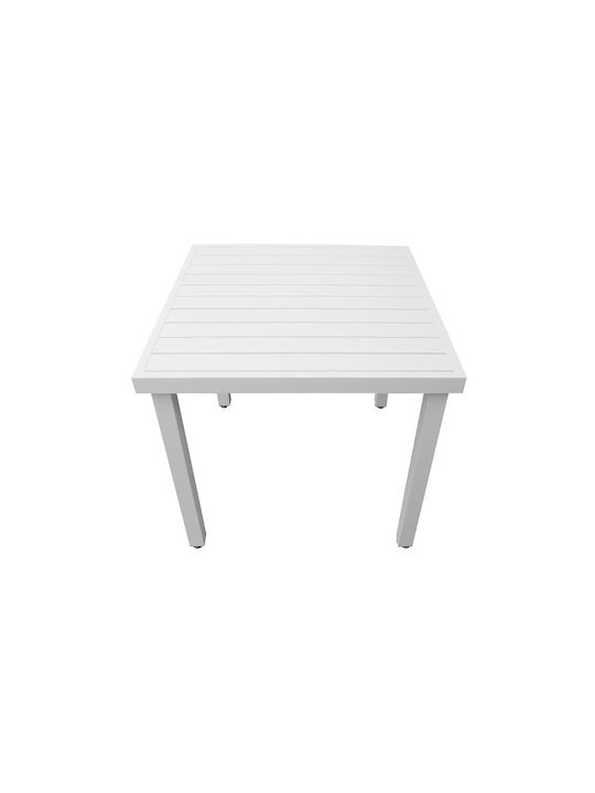 Set Sala De Mese Pentru Exterior Jurdan 5 Piese Alb