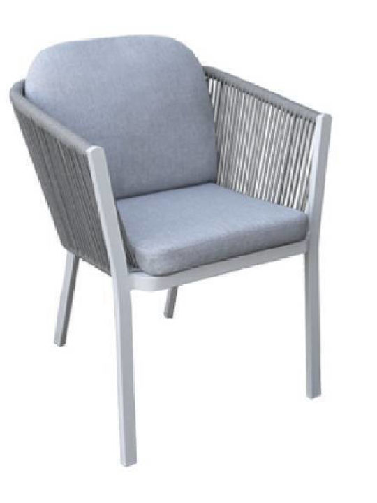 Dining Set for Small Outdoor Spaces Jurdan 3 Pieces White