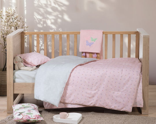 Nef-Nef Homeware Set Wings Of Joy Pink 170x120cm