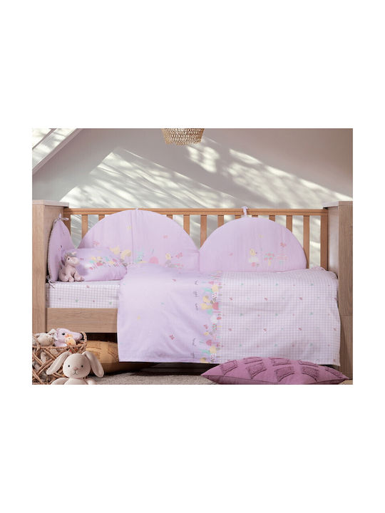 Nef-Nef Homeware Комплект Mon Petit Jardin Лилав 170x120см Nef-Nef Homeware Комплект Mon Petit Jardin Лилав 170x120см
