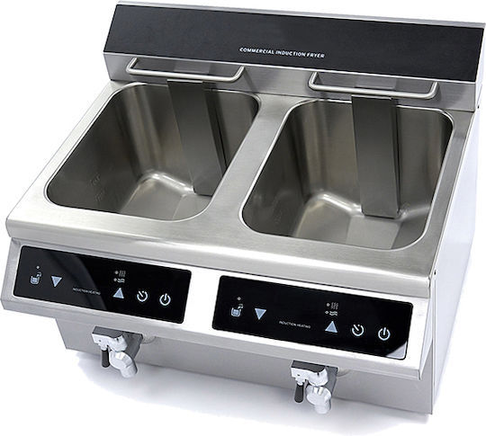 Lappas Elektrische Fritteuse Doppel 3.5kW Kapazität 2x8lt 58x50x41cm