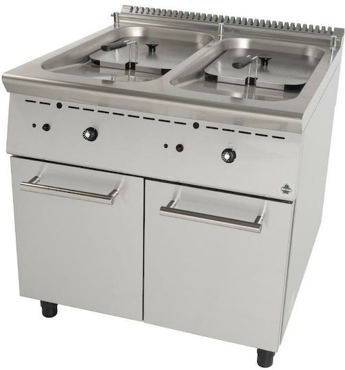 Sergas Φριτέζα Υγραερίου Διπλή 20kW Χωρητικότητας 2x15lt 85x90x85cm GF8S9