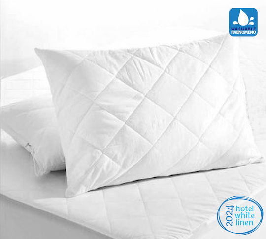 Go Smart Home Set 2 Protective Hotel Pillowcases from Cotton & Polyester 50x70cm.