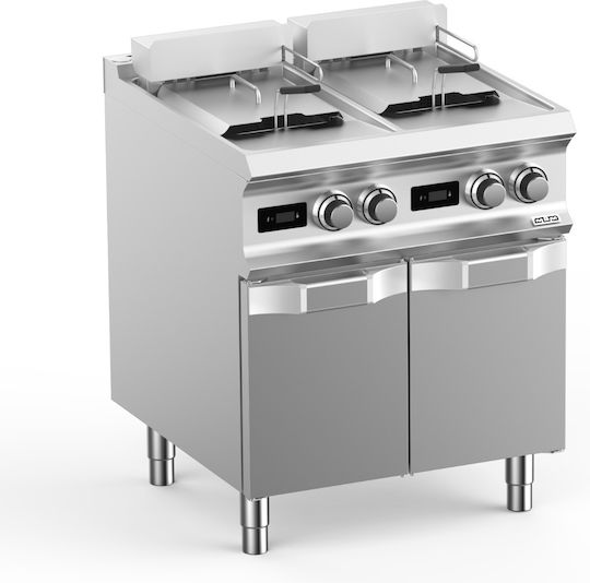 MBM Ηλεκτρική Φριτέζα 9kW Χωρητικότητας 12lt 40x73x85cm FRBE74AD