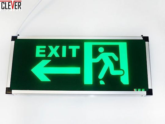 LED Notfallleuchten Ausfahrt Beschriftung