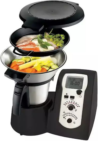 Sirman Mini Cooker Blender Comercial 0.6kW Negru cu Memorie Internă Cana 2lt 36x30x29cm