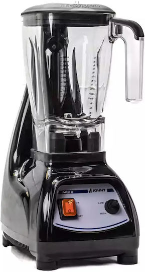 Johny ΑΚ/12 Auto Comercial Blender 1.2kW Black cu Capacitatea Canii 2.5lt 24.5x18x45cm