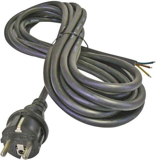 Emos Netzkabel Typ H05RR-F mit Kabeleigenschaften 3x1mm² in Schwarz Farbe 5m