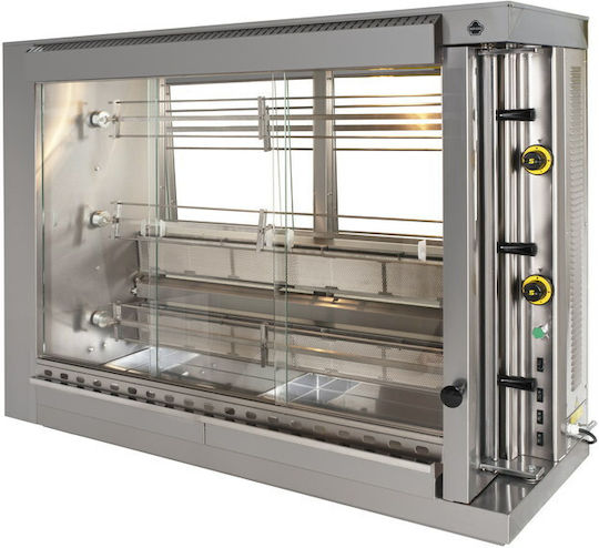 Sergas KG3 Chicken Rottisserie Grill LPG 18kW with Dimensions 48x145x108cm