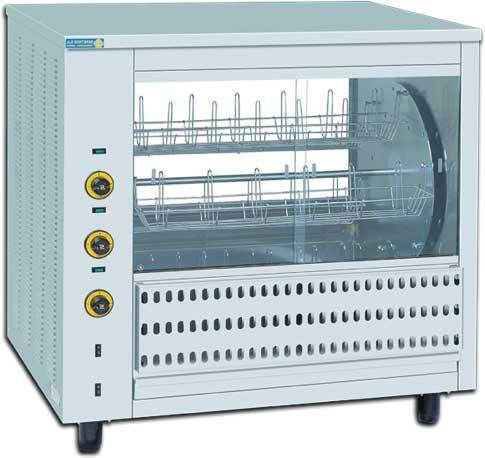 Sergas T36 Electric Chicken Rottisserie Grill 10kW with Dimensions 85x112x110cm