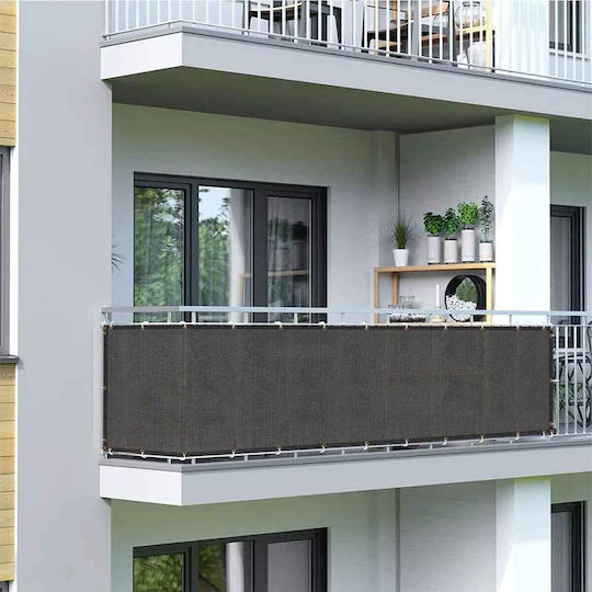 Showood Rechteckig Schattentrennwand Gray 5x0.8m 285gr/m²