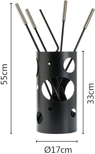 Brown Olive Fireplace Tools Bucket Zogometal K30-1230