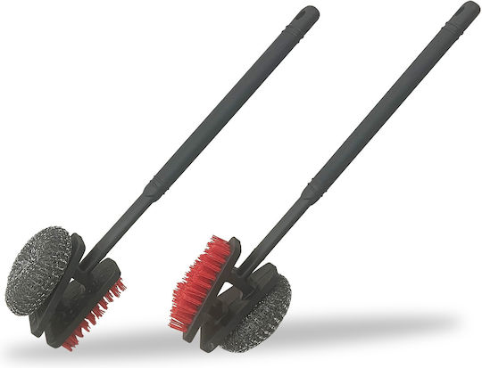 Landmann BBQ Cleaning Brush with Scraper and Sponge 45cm 2 in 1