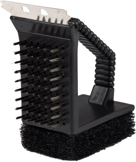 Nava Grillbürste mit Schaber und Schwamm 12.5cm