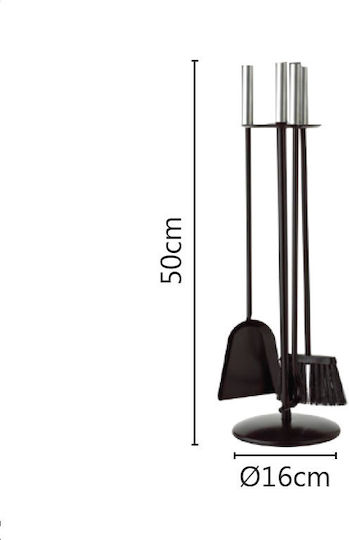 Set de unelte pentru șemineu din fildeș Zogometal B08-1230