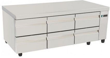 Niki Inox Ψυγείο Πάγκος χωρίς Μοτέρ Υ64xΠ150xΒ60cm