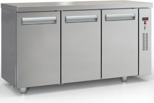 Inox Dobros Werkbank-Kühlschrank ohne Kompressor H87xB150xT70cm