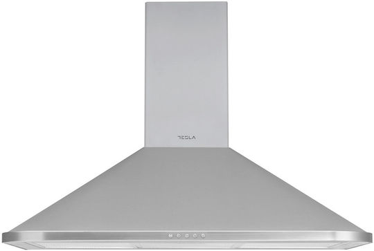 Tesla Șemineu Hotă 90cm Inox