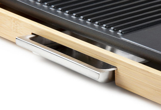 Domo Teppanyaki Grilling Plate with Adjustable Thermostat 2200W 50.5x25cm.