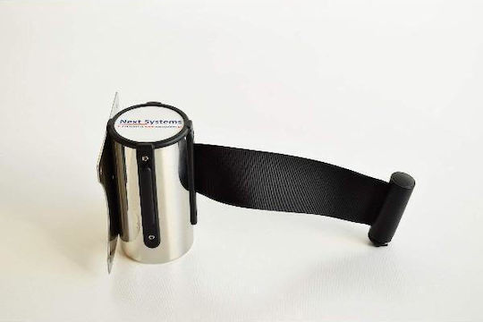 Next Systems Wall Mounted Columns Black Retractable 4m WSBL-400