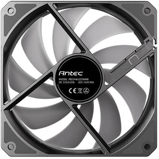 Antec P12 Reverse Blade Case Fans 120mm (1500rpm / 61.46cfm) with ARGB Lighting and Connection 3-Pin / 4-Pin PWM
