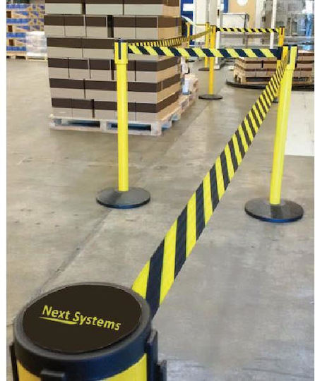 Next Systems Κολωνάκι Δαπέδου Κίτρινο Ιμάντα 2mx91cm YBY-200