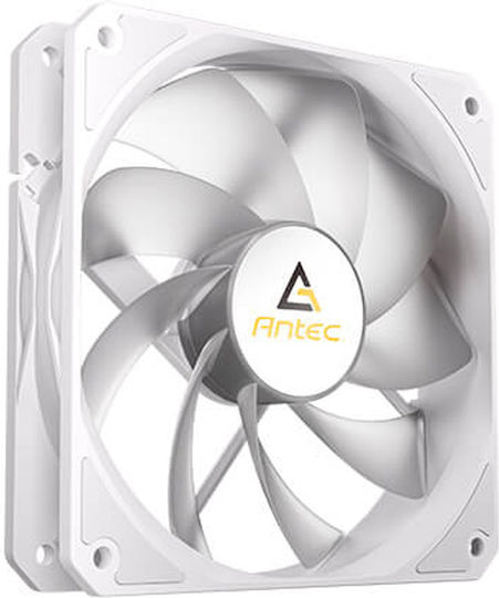 Antec 0-761345-40042-8 Reverse Blade Case Fan 120mm (1500rpm / 61.46cfm) με ARGB Φωτισμό και Σύνδεση 4-Pin PWM Λευκό