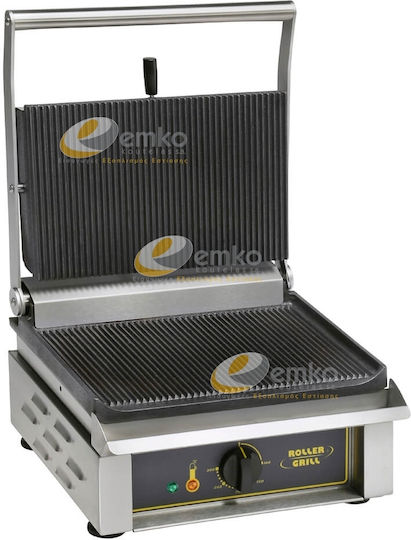 Roller Grill Епъргелна тостер печка с Мантемени гладки повърхности с Мантемени ребристи повърхности 3000W Panini R