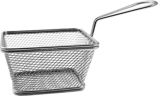 Dianomiki Metallic Deep Fry Serving Basket With Dimensions 12.5x10x8cm