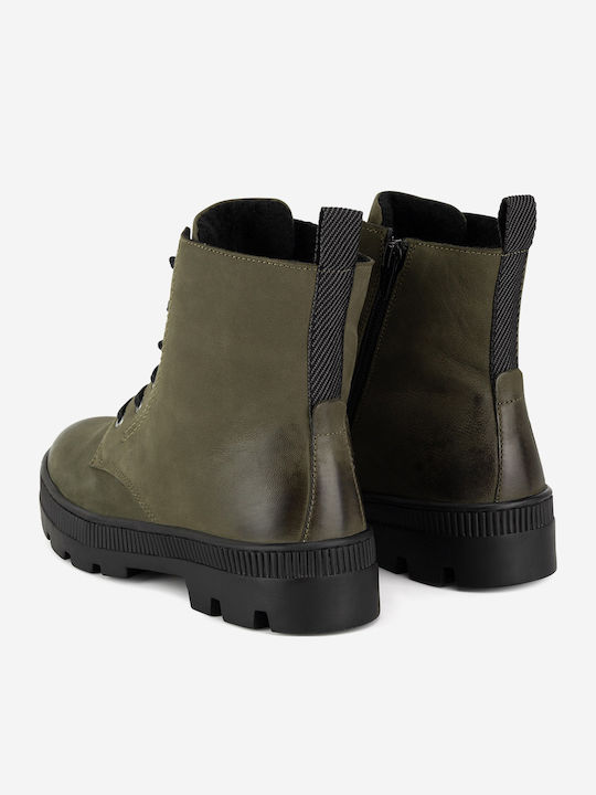 Stiefeletten Damen Khaki