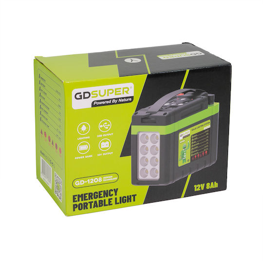 Gdsuper GD-1208 12V 8Ah Power Station 96Wh