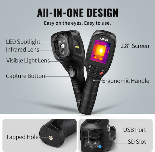 Vevor Handheld Thermal Camera with Screen 2.8" 20°C-550°C FYHWRXYWYWIFIR7JZV0