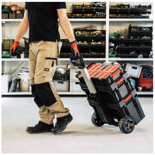 Qbrick System Two Cart Транспортен и съхранителен Пластмаса куфар за инструменти Размери: Ш53xД38.5xВ69см 29551200