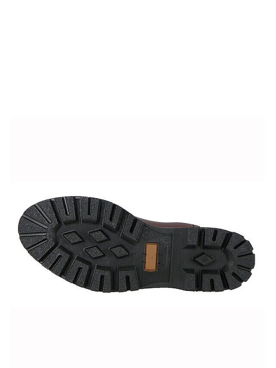 Stiefeletten Damen Burgundisch