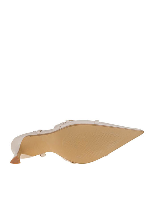 Pumps mit Riemchen & hoher Absatz Rosa
