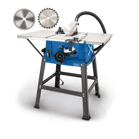 Scheppach Hs100s Bench Saw 2000W, Cutting Disc Diameter 250mm & Cutting Speed 6500rpm 5901310905